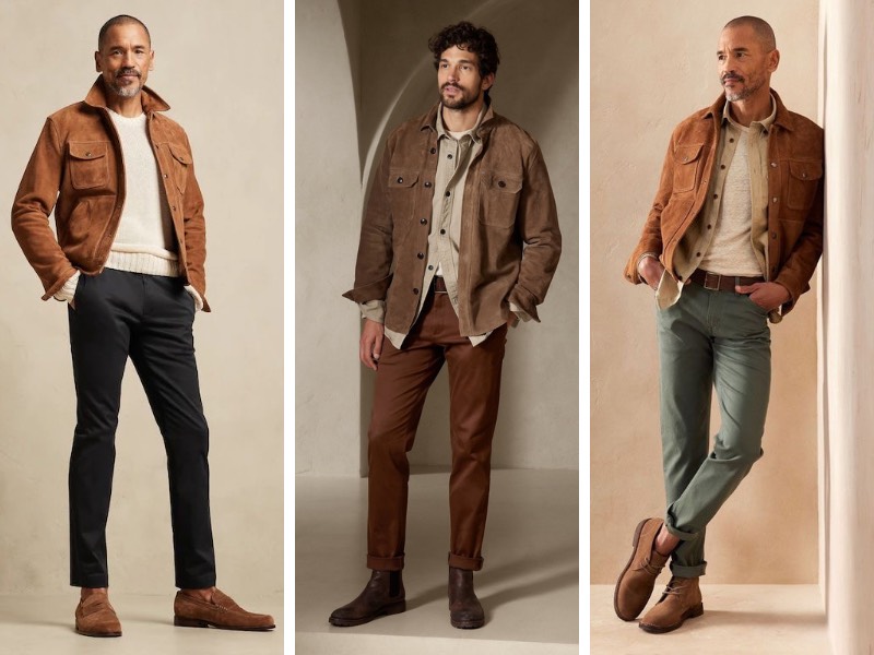 Áo khoác màu da bò