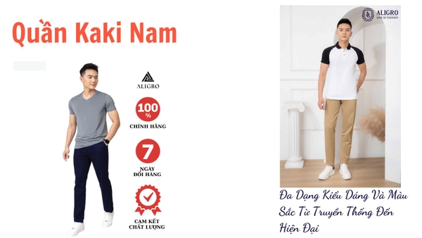 Quần Kaki Nam Đa Dạng Kiểu Dáng Và Màu Sắc Từ Truyền Thống Đến Hiện Đại