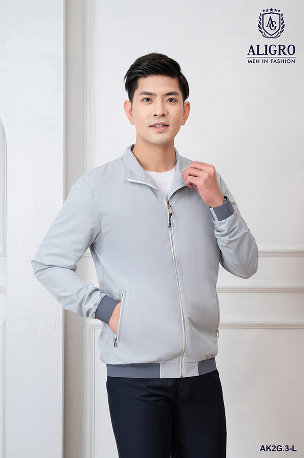 Áo khoác gió 2 lớp dáng ôm ALGAK2G.3