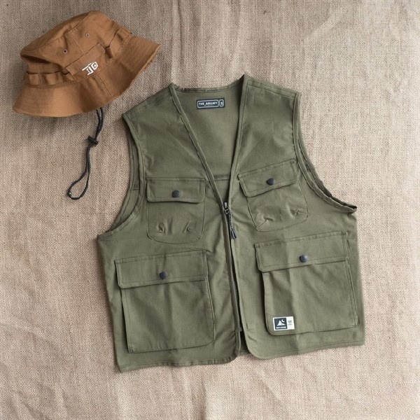 Áo Gile Làm Từ Kaki