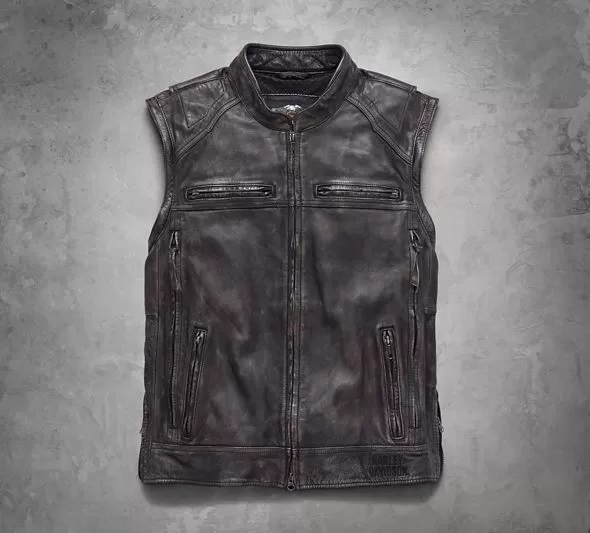 Áo Gile Làm Từ Da