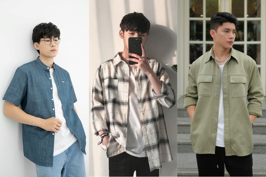 Kiểu dáng áo khoác sơ mi đa dạng