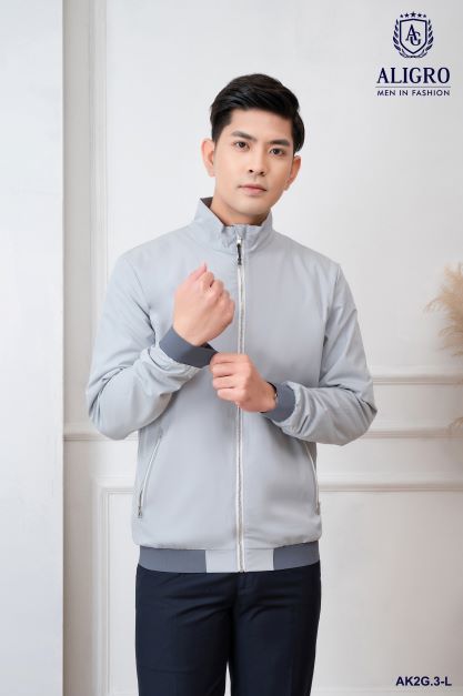 ÁO KHOÁC GOLF 2 LỚP GREY AK2G.3