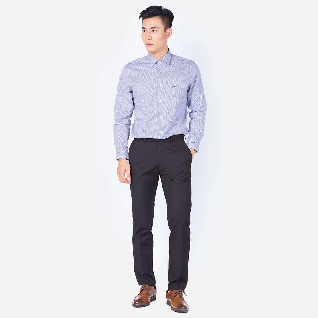 Quần âu nam công sở cao cấp Aligro ALGO1006 màu đen