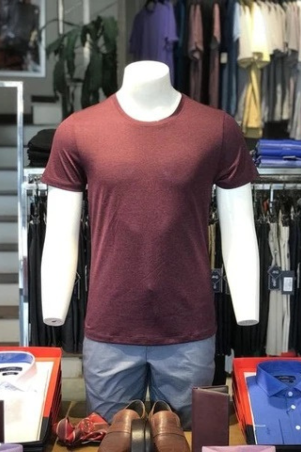 Áo thun nam cổ tròn ngắn tay cao cấp Aligro ALGAPC042 chất liệu cotton form SLIMFIT màu đen