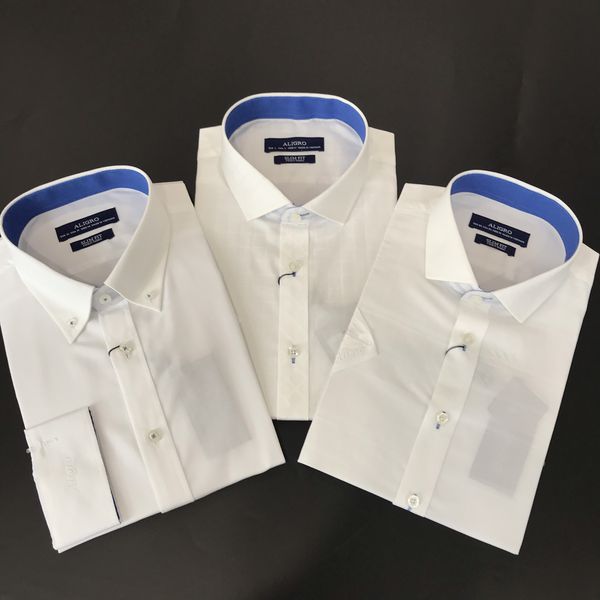 Áo sơ mi nam ngắn tay cao cấp Aligro ALGS-C100 chất liệu cotton form SLIMFIT màu trắng kẻ vuông to