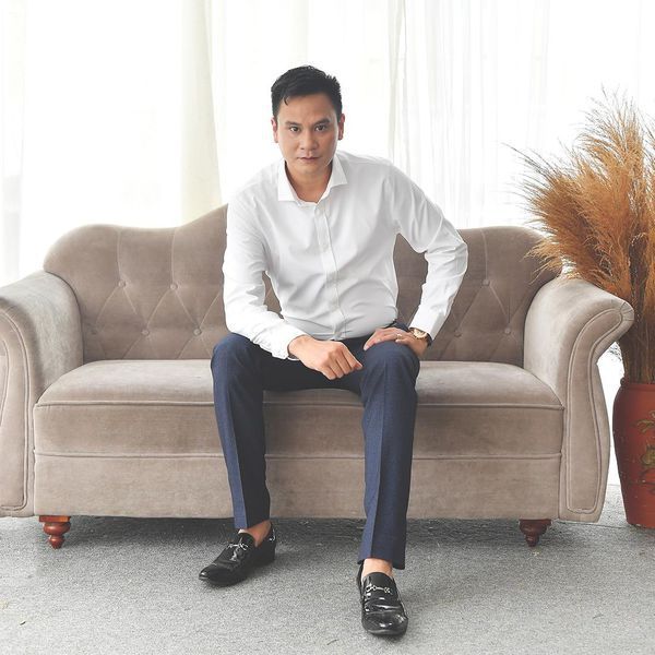 Áo sơ mi dài tay công sở cao cấp Aligro ALGS163 dáng Slimfit màu trắng