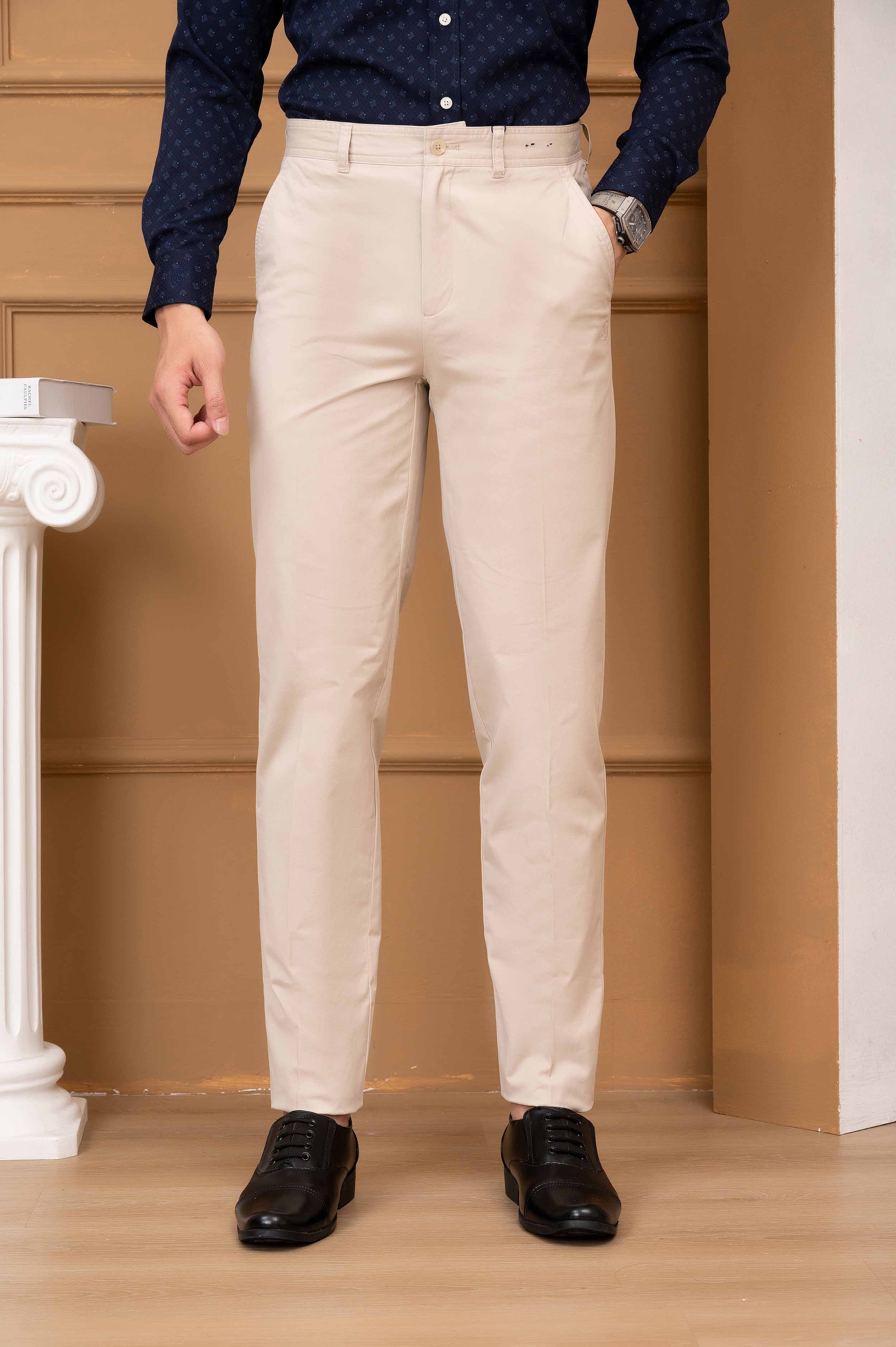 Quần kaki nam công sở cao cấp Aligro ALGK062 co giãn 4 chiều màu ghi trắng