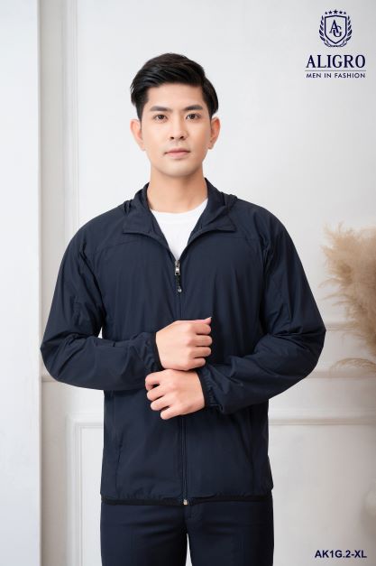 ÁO KHOÁC GOLF 1 LỚP NAVY AK1G.2