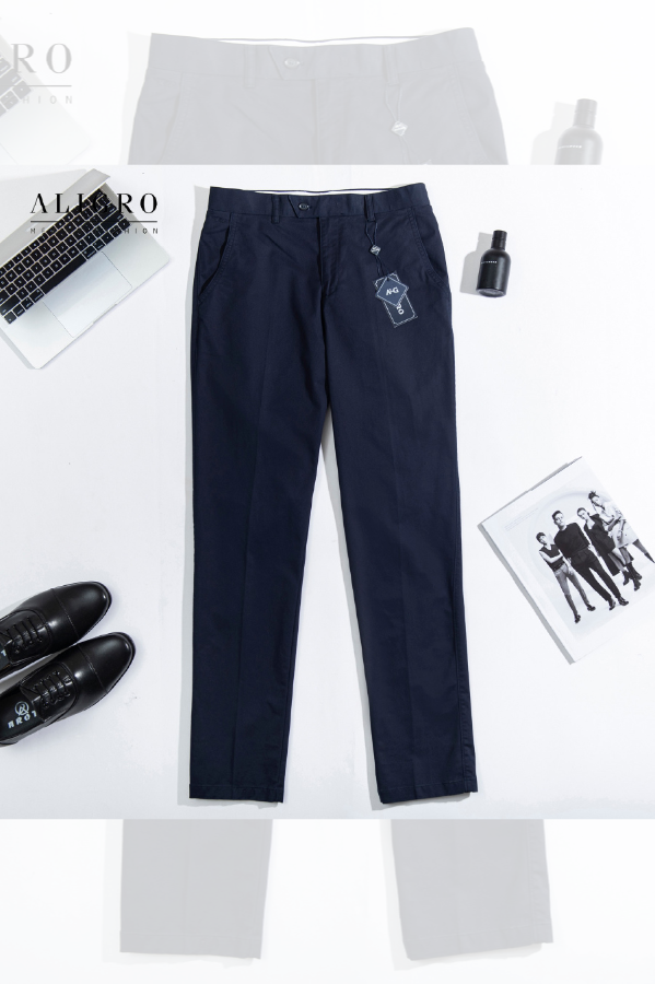 Quần kaki nam công sở cao cấp Aligro ALGK056 co giãn 4 chiều màu xanh đen