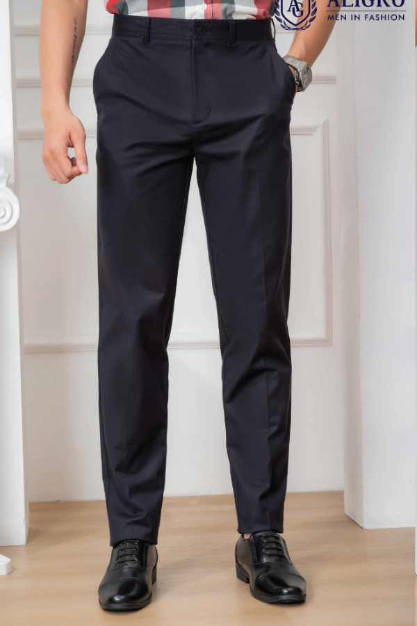Quần kaki nam công sở cao cấp Aligro ALGK073 co giãn 4 chiều màu đen